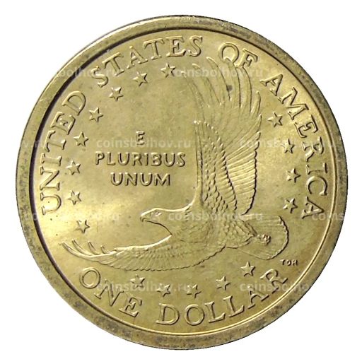1 доллар 2000 года P США Сакагавея  Парящий Орел