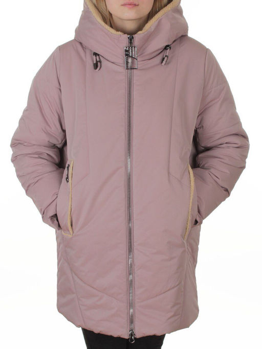 M-9085 PINK POWDER Куртка зимняя женская (верблюжья шерсть, 120 гр. холлофайбер)