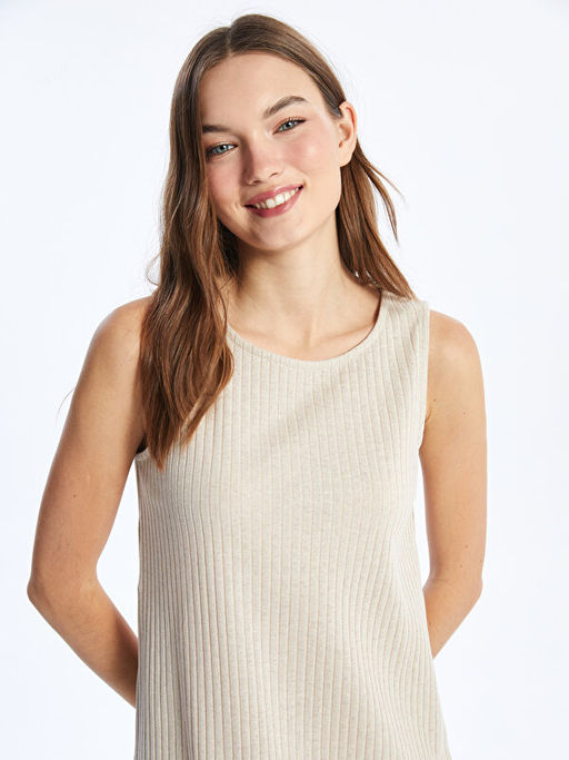 Kad?n Bisiklet Yaka D?z Gecelik