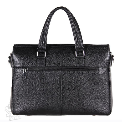 Портфель мужской кожаный 202355CH black Heanbag в Новосибирске