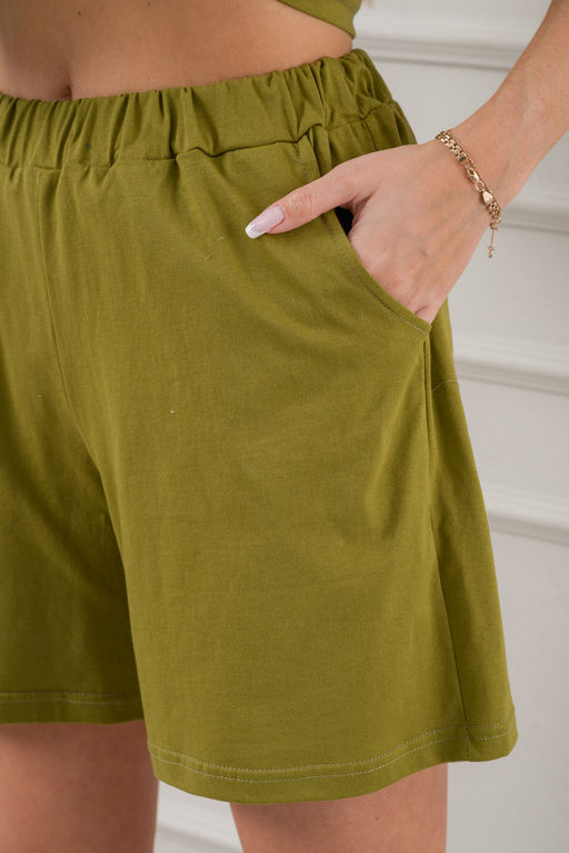 Пижама женская из кулирки Дива хаки - Амадэль фото 9