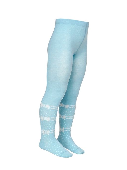 OMSA kids Collant 12Р32-3 с рисунком (бантики) - Blu Сhiaro  фото 5