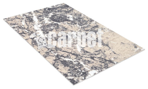 Коврик вырезной icarpet PRINT антискользящий (135) "Мрамор" 50х60 серо-бежевый