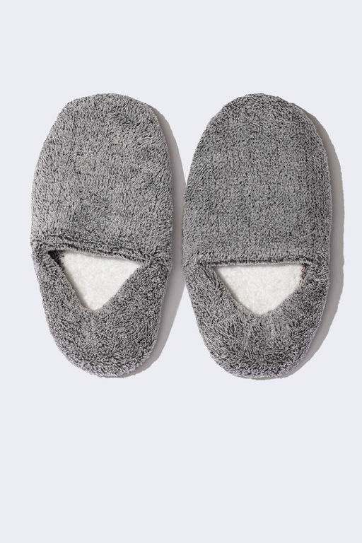 Мужские домашние тапочки без шнуровки на плоской подошве - Defacto фото 5