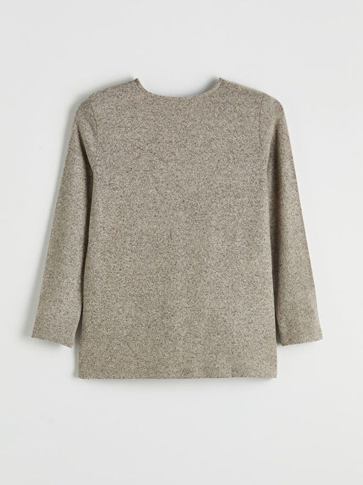 Bisiklet Yaka Desenli Bluz