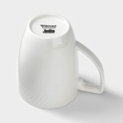 Набор кружек фарфоровых Wilmax «Юлия Высоцкая», 2 предмета: 350 мл, цвет белый