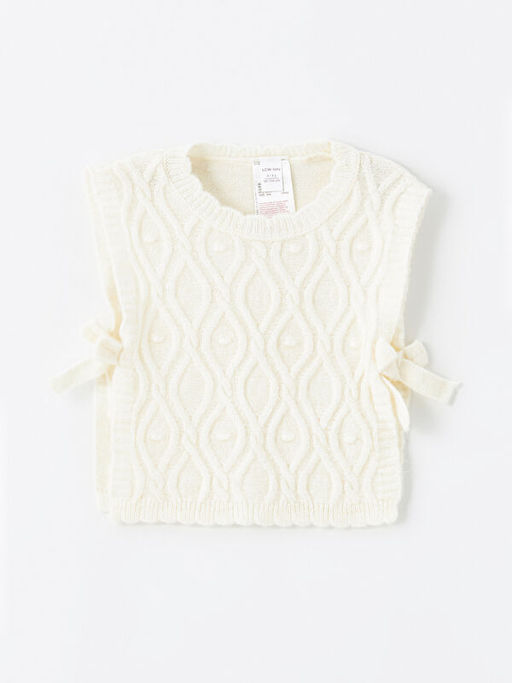 Bisiklet Yaka K?z Bebek Triko S?veter