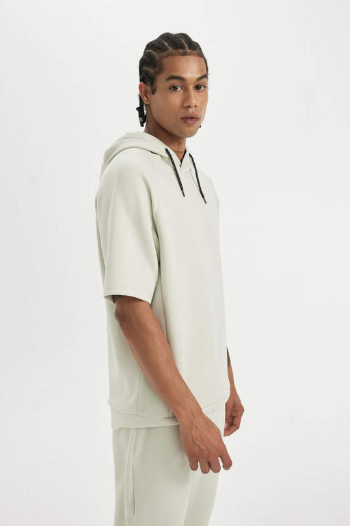 DeFactoFit Тканевая футболка Athlete Scuba Diver стандартной посадки с капюшоном  фото 4