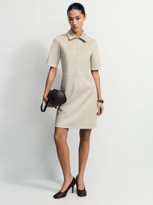 Платье мини из искусственной замши / Zarina