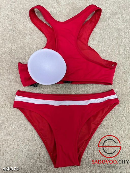 Купальник раздельный спортивный на замке - Bruno фото 5