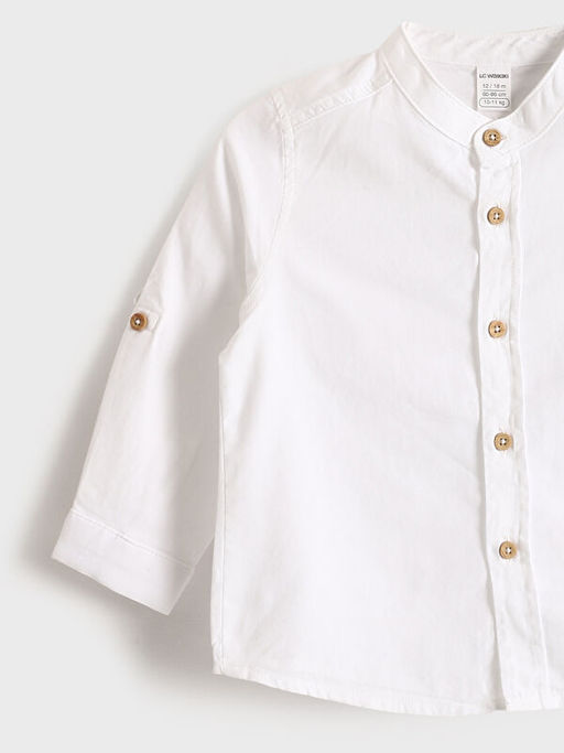 Hakim Yaka Uzun Kollu Basic Erkek ?ocuk G?mlek