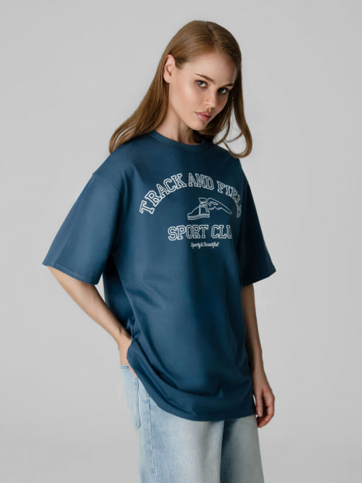 Арт. 3188 Футболка женская оверсайз 42-48 (4 шт) Цвет:изумрудный - Калинка фото 8