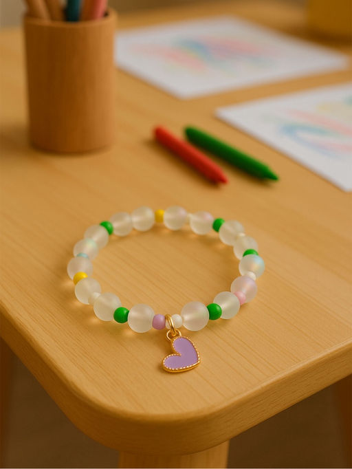 Цена за 2 шт. Браслет детский «Выбражулька» кошачий глаз бусина 8 мм, разноцветный