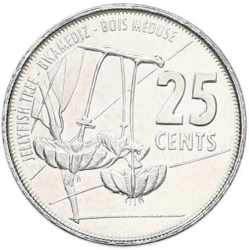 Монета 25 центов 2016 года Сейшелы