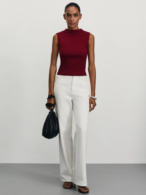 Базовый топ в рубчик / Zarina  фото 2