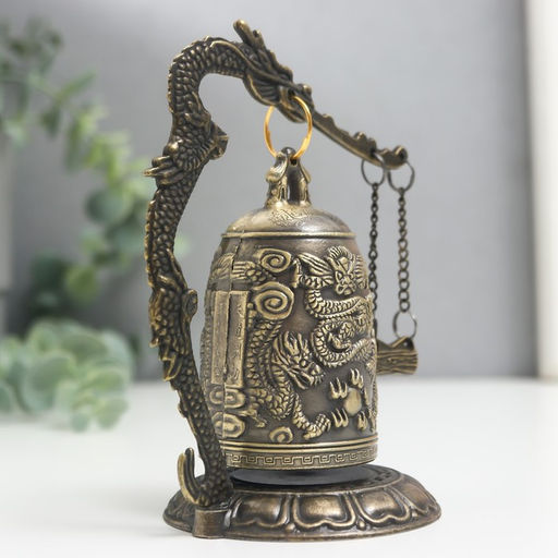 Колокол-гонг металл настольный Дракон 12х9х7 см - Simaland фото 4
