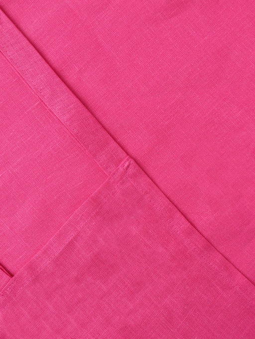 Шторы для кухни Этель Linen collection, 145×180 см - 2 шт., 100% лён, 170 г/м², розовые