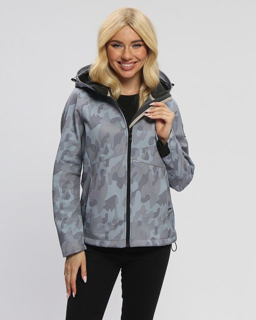 Ветровка MTFORCE женская softshell серого цвета 2207-1Sr  фото 3