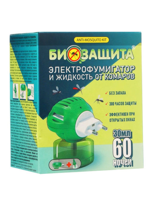 Комплект от комаров ОБОРОНХИМ фумигатор+жидкость