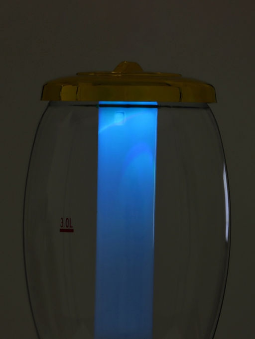 Башня пивная MonlinGold, колба 3 л, ёмкость для льда, подсветка, пластик, золотистый - Simaland фото 8