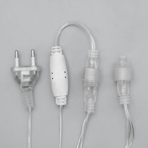 Гирлянда «Сеть» 2×1.5 м, IP44, УМС, прозрачная нить, 192 LED, свечение белое, 220 В