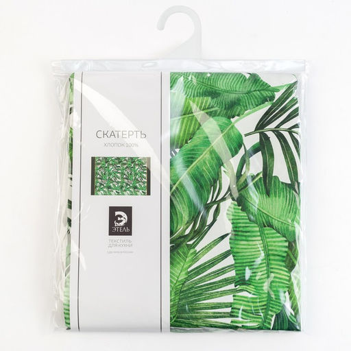Скатерть Этель Тропики 110х147 см, 100% хлопок, саржа 190 гр/м2  фото 7