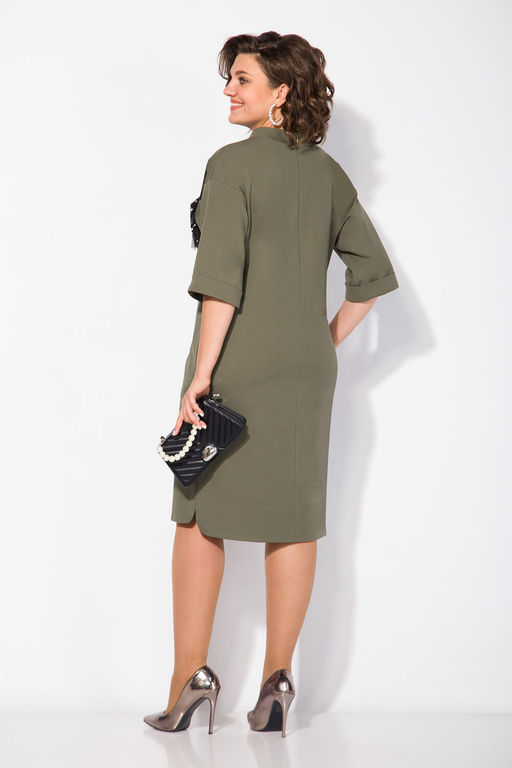 Платье Liliana 1464 хаки  фото 3