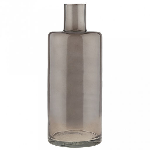 "Дымка" Ваза для цветов стеклянная "Бутылочная" 2,4л, д12см, h30см, форма бутылка, средняя (Россия)