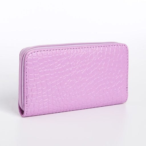Кошелёк на молнии, цвет сиреневый - Simaland фото 2