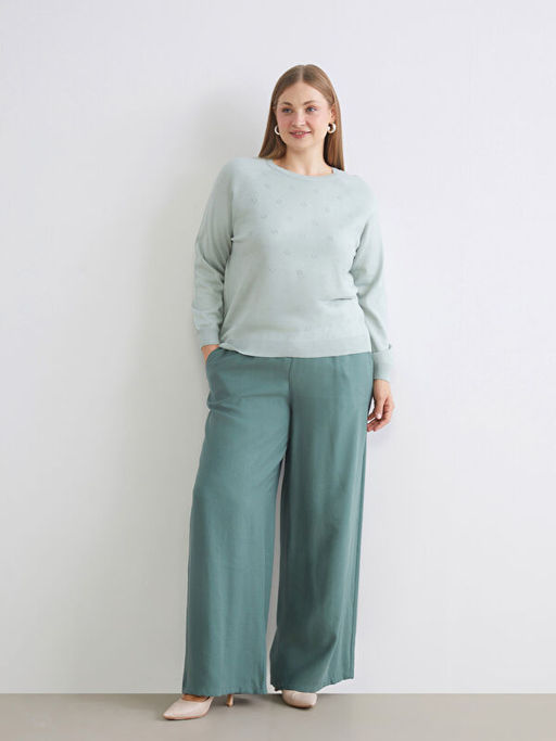 Beli Lastikli Geni? Pa?a Kad?n Pantolon