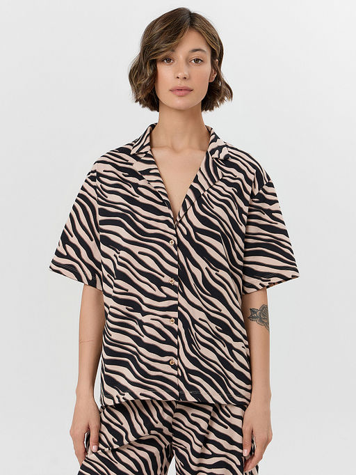 Комплект женский домашний с анималистичным принтом - Mark formelle фото 4