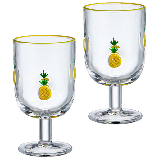 Набор бокалов для вина "Fruity pineapple" из 2 шт. 350 мл 685-137 685-137 /АРТИ-М/