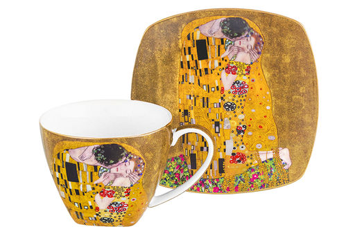 Чайная пара Elan Gallery Поцелуй 4 предмета 250 мл New Bone China  фото 14