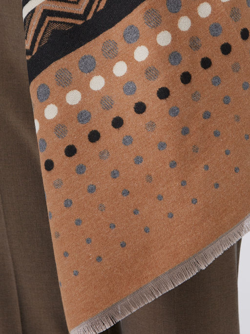 в составе ШЕРСТЬ и КАШЕМИР Большой, мягкий, теплый однотонный двусторонний палантин. - Tantino фото 4