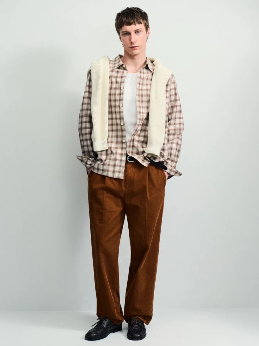 Рубашка в клетку из 100% хлопка / Zarina  фото 2