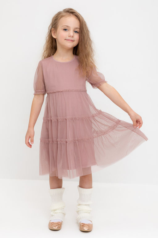 К 5909/серая пудра платье для дев - Crockid фото 5