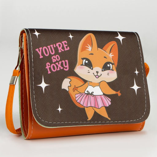 Сумка детская Лисичка, на клапане, 15?4?12 см - NAZAMOK KIDS фото 2