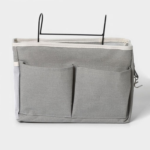 Органайзер подвесной с карманами LaDо́m, 3 отделения, 30×10×20 см, серый