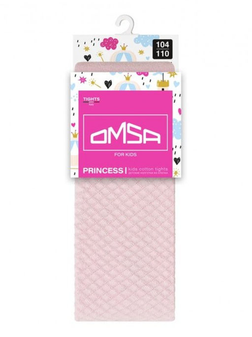 OMSA kids Collant 12A02-3 с ажур рис без пятки - rosa  фото 3