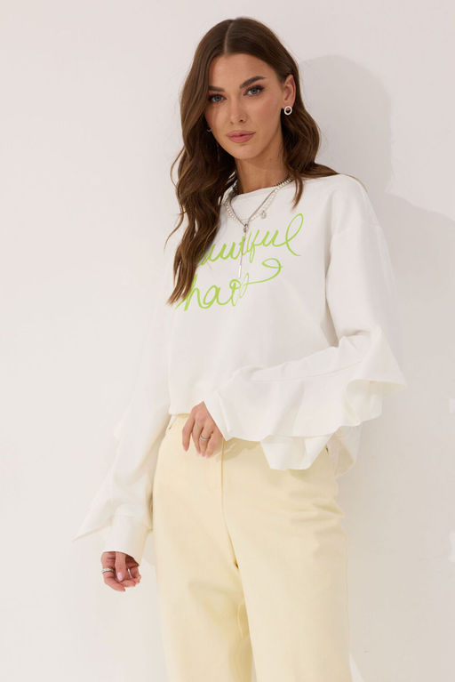 Джемпер LYUSHe 4061 молоко фото 3