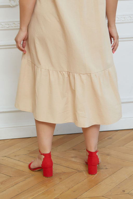 Платье Luxury Moda 1327 бежевый