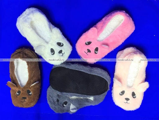 Цена за 2 пар. 2 ПАРЫ - ПОДАРОЧНЫЙ НАБОР Носки-тапочки с мехом Мордочки ЖЕНСКИЕ 38-41 (длина подошвы 24-25 см) - For you фото 5