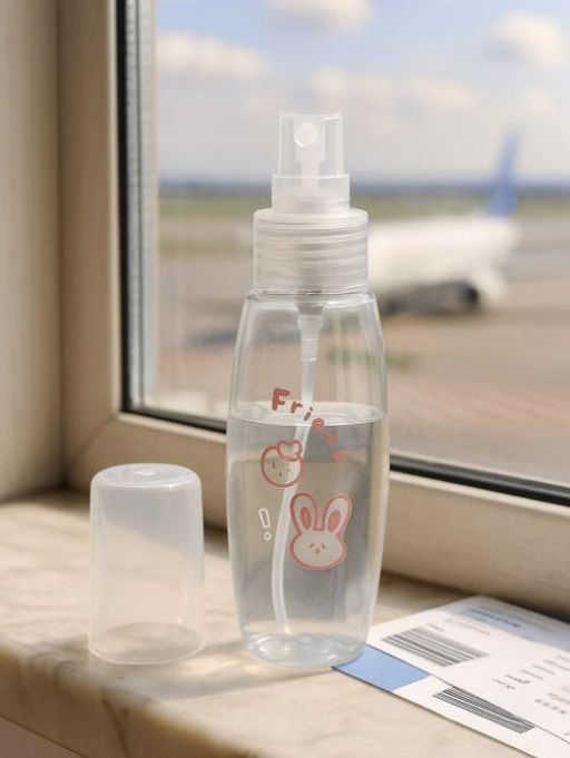 Дорожная бутылочка "Bear rabbit", pink (85 ml)