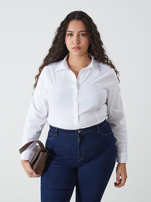 D?z Uzun Kollu Kad?n G?mlek