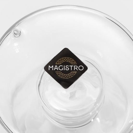 Пивной бокал Magistro «Дуо», 400 мл, 8.5×8.5×18 см, с двойными стенками, стекло, прозрачный