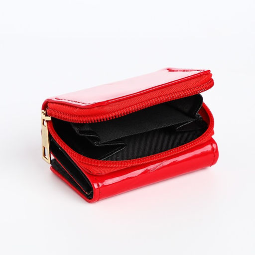 Кошелёк на кнопке, цвет красный - Simaland фото 4