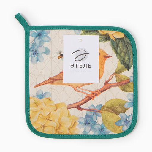 Прихватка «Этель. Гортензии», 19×19 см, саржа,100% хлопок, ватин 250 г/м²