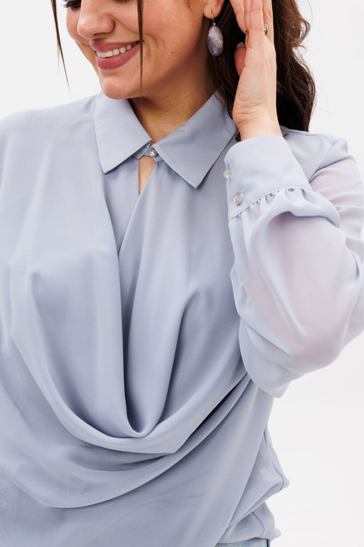 Блуза ANELLI 1380 утренний туман  фото 3