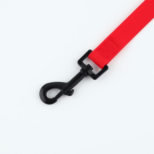 Поводок биотановый 2,5м х 20 мм, красный - Пушистое счастье фото 4