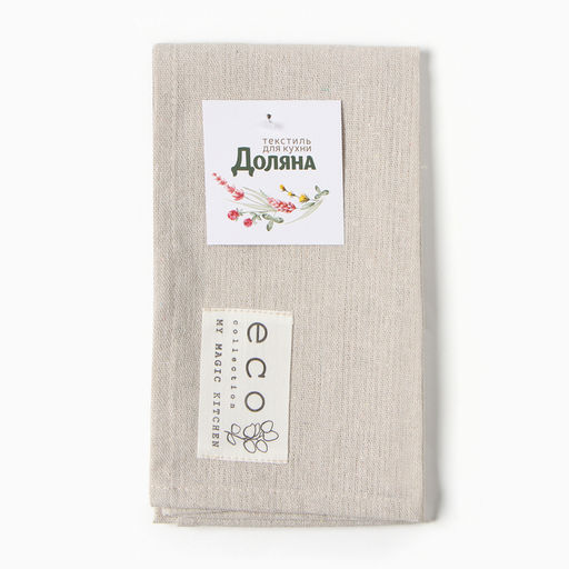 Полотенце Доляна My magic kitchen, 35х602 см, рогожка, хлопок, 160 г/м2  фото 7